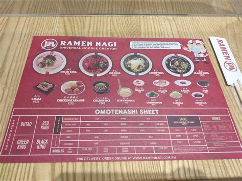 ramen megamall|Ramen Nagi Menu .